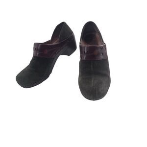 Dansko Suede Leather Louise Platform Shoe EU 39 US 8 Boho Medical Fast Shipping